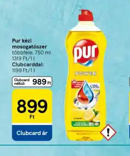 Tesco Pur kézi mosogatszer ajánlat