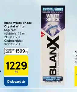 Tesco Blanx White Shock fogkrém ajánlat
