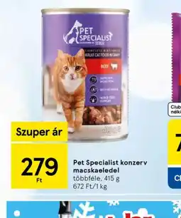 Tesco Pet Specialist konzerv macskaeledel ajánlat