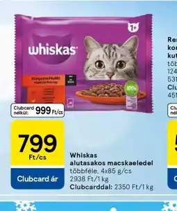 Tesco Whiskas alutasakos macskaeledel ajánlat