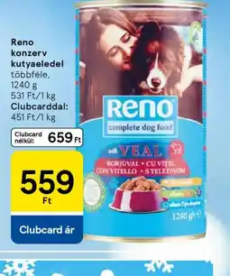 Tesco Reno konzerv kutyaeledel ajánlat