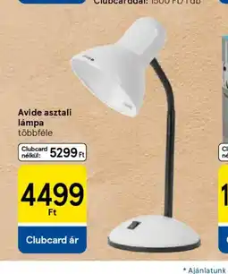 Tesco Avide asztali lámpa ajánlat