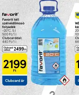 Tesco FAVORIT téli szélvédőmos ajánlat