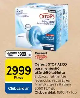 Tesco Ceresit STOP AERO páramentesítő utántöltő tabletta ajánlat