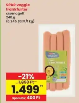 Interspar SPAR veggie frankfurter ajánlat