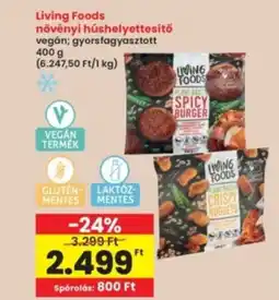 Interspar Living Foods növényi húshelyettesítő ajánlat