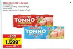 Interspar DESPAR tonhaltörzsdarabok ajánlat