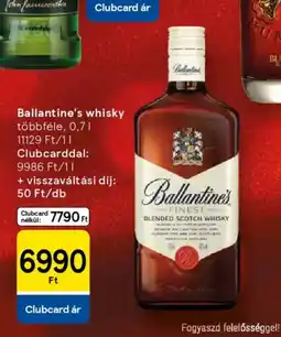 Tesco Ballantine's whisky többféle ajánlat