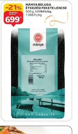 Auchan MÁNYA BELUGA ÉTKEZÉSI FEKETE LENCSE ajánlat