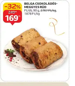 Auchan BELGA CSOKOLÁDÉS-MEGGYES RÚD ajánlat