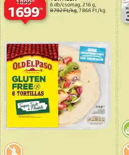 Auchan OLD EL PASO GLUTÉNMENTES TORTILLA ajánlat