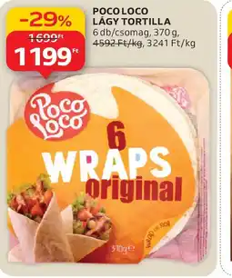 Auchan POCO LOCO LÁGY TORTILLA ajánlat