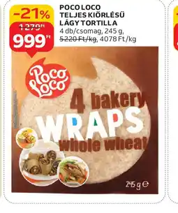 Auchan POCO LOCO LÁGY TORTILLA ajánlat