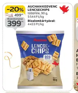 Auchan AUCHAN KEDVENC LENCSECHIPS ajánlat