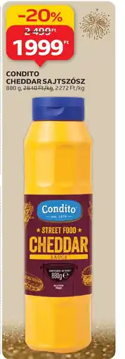 Auchan CONDITO CHEDDAR SAJTSZSZ ajánlat