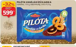 Auchan PILTA VANÍLIÁS ÍZŰ KARIKA ajánlat