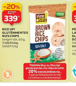 Auchan RICE UP! GLUTÉNMENTES RIZS CHIPS ajánlat