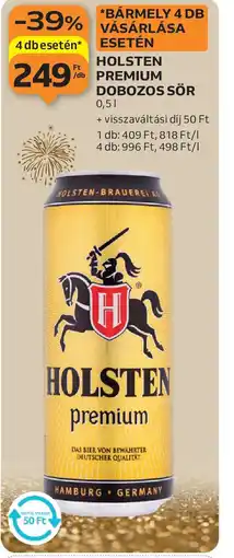 Auchan HOLSTEN PREMIUM DOBOZOS SÖR ajánlat