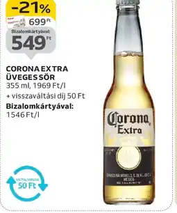 Auchan CORONA EXTRA ÜVEGES SÖR ajánlat
