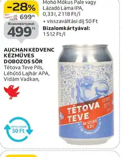 Auchan AUCHAN KÉZMŰVES DOBOZOS SÖR ajánlat