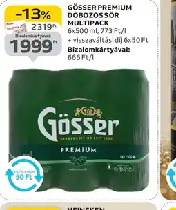 Auchan GÖSSER PREMIUM DOBOZOS SÖR ajánlat