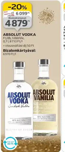 Auchan ABSOLUT VODKA ajánlat