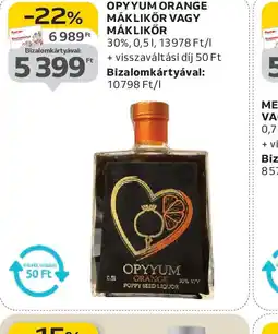 Auchan OPYYUM ORANGE MÁKLIKŐR ajánlat