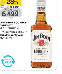 Auchan JIM BEAM BOURBON WHISKEY ajánlat