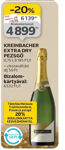 Auchan KREINBACHER EXTRA DRY PEZSGŐ ajánlat
