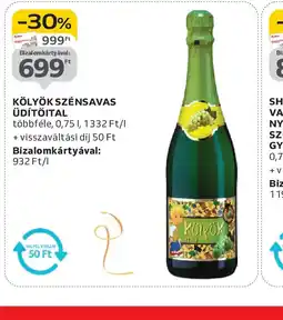 Auchan KÖLYÖK SZÉNSAVAS ÜDÍTŐITAL ajánlat