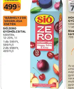Auchan SI ZERO GYÜMÖLCSITAL ajánlat