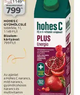 Auchan HOHES C GYÜMÖLCSLÉ ajánlat