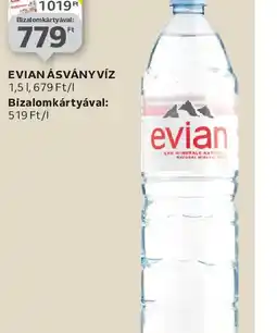 Auchan EVIAN ÁSVÁNYVÍZ ajánlat