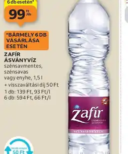 Auchan ZAFÍR ÁSVÁNYVÍZ ajánlat