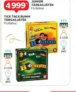 Auchan TICK TACK BUMM TÁRSASJÁTÉK ajánlat