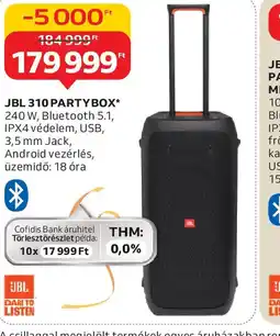 Auchan JBL 310 PARTYBOX ajánlat