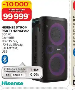 Auchan HISENSE STROM PARTYHANGFAL ajánlat