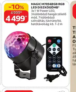 Auchan MAGIC M7056RGB LED DISZKGÖMB ajánlat