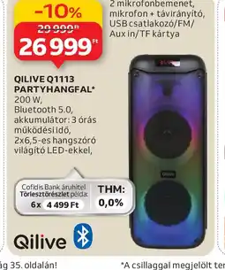 Auchan QILIVE Q1113 PARTYHANGFAL ajánlat