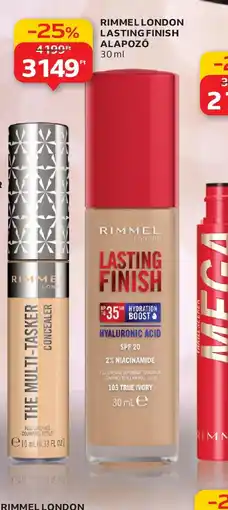 Auchan RIMMEL LONDON LASTING FINISH ALAPOZ ajánlat