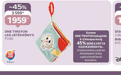 Auchan ONE TWO FUN LEO JÁTÉKKÖNYV ajánlat