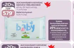 Auchan AUCHAN BABY NEDVES TÖRLŐKENDŐ ajánlat
