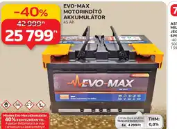 Auchan EVO-MAX MOTORINDÍT AKKUMULÁTOR ajánlat