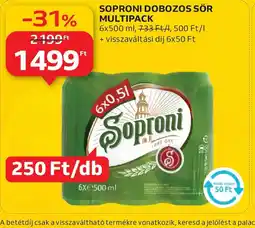 Auchan SOPRONI DOBOZOS SÖR MULTIPACK ajánlat