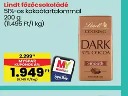 Spar Lindt főzőcsokoládé ajánlat