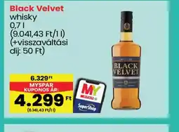 Spar Black Velvet whisky ajánlat