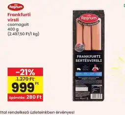 Spar Regnum Frankfurti virsli ajánlat