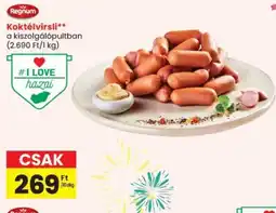Spar Regnum Koktélvirsli ajánlat