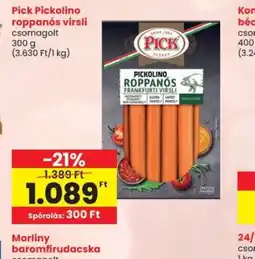 Spar PICK Pickolino roppans virsli ajánlat
