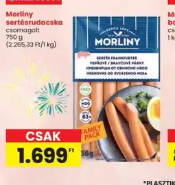 Spar MORLINY sertésrudacska ajánlat